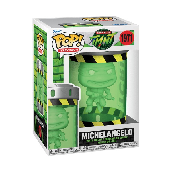 *Pre-order* TMNT - Michelangelo Ooze Canister UV Glow Pop! Vinyl (ETA November) - Gametraders Modbury Heights