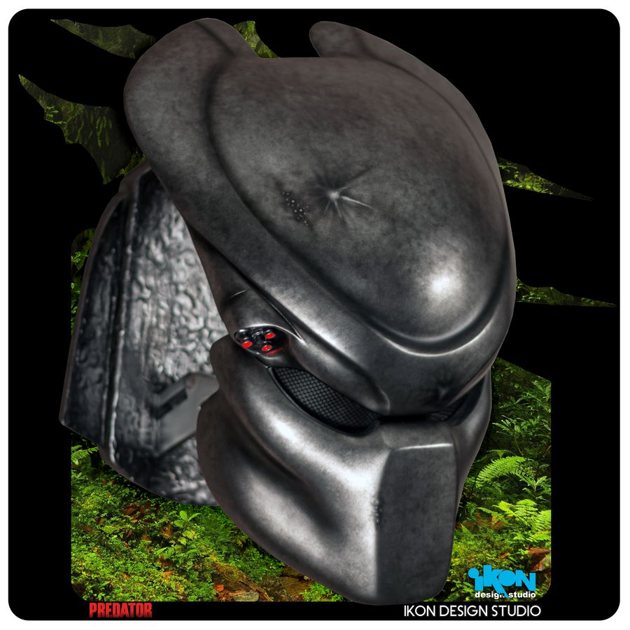 Predator - Classic Predator Life - Size Replica Mask with Stand - Gametraders Modbury Heights