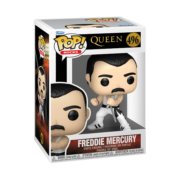 Queen - Freddie Mercury (White Singlet) Pop! Vinyl - Gametraders Modbury Heights