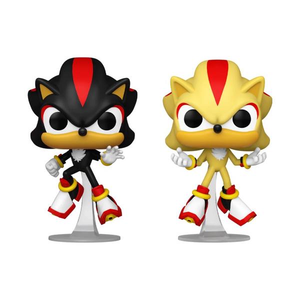 Sonic - Shadow & Super Shadow US Exclusive Glow Pop! Vinyl 2 - Pack - Gametraders Modbury Heights