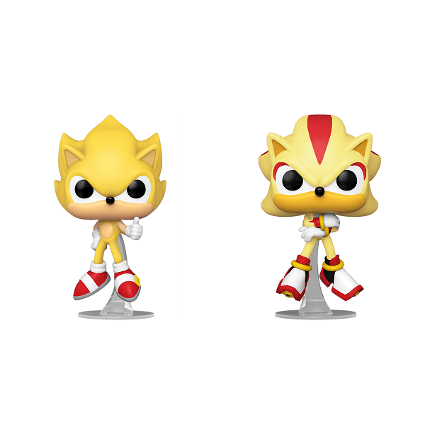 Sonic - Super Sonic & Super Shadow Flocked Pop! 2PK - Gametraders Modbury Heights