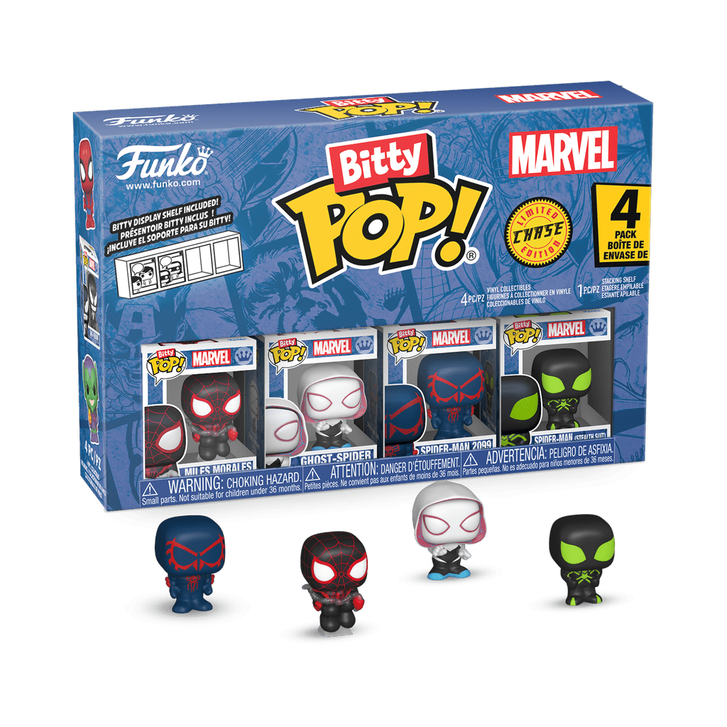 Spider - Man - Miles Morales Bitty Pop! Vinyl 4PK - Gametraders Modbury Heights