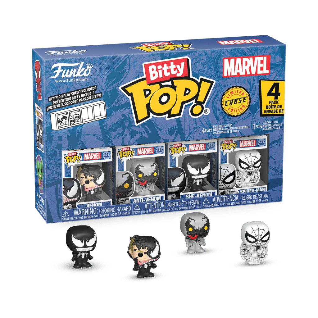 Spider - Man - Venom Bitty Pop! Vinyl 4PK - Gametraders Modbury Heights