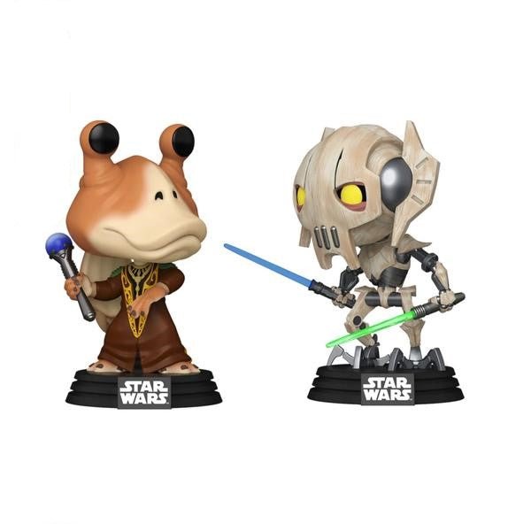 Star Wars: Clone Wars - Jar Jar Binks Vs General Grievous US Exclusive Pop! Vinyl 2 - Pack - Gametraders Modbury Heights