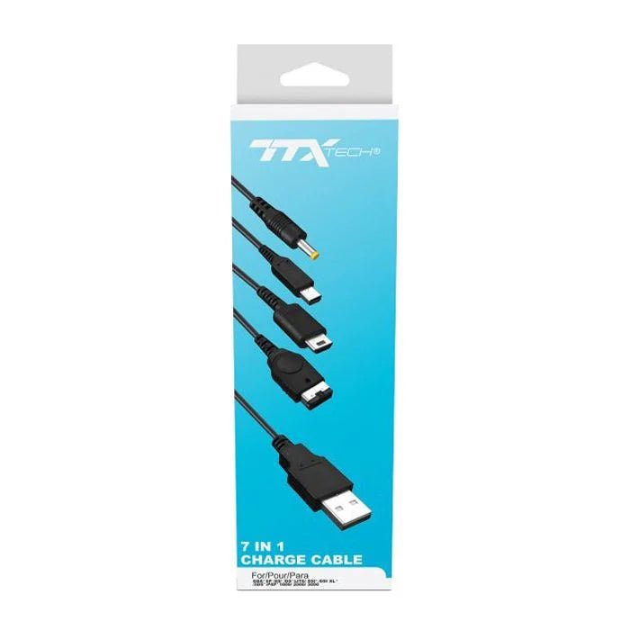 TTX Universal 7 in 1 Charge Cable (GBA, DS, DS Lite, DSi, 3DS, PSP) - Gametraders Modbury Heights