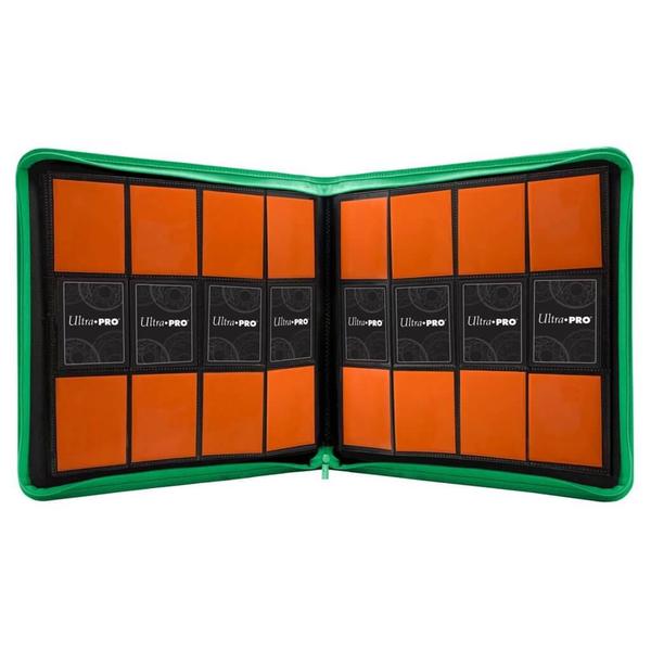 ULTRA PRO Binder - 12 pocket Zippered PRO Binder - Green - Gametraders Modbury Heights