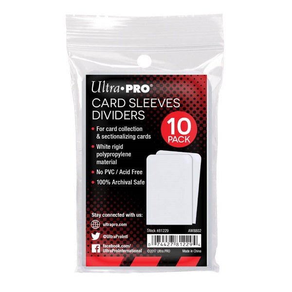ULTRA PRO White Divider - Gametraders Modbury Heights