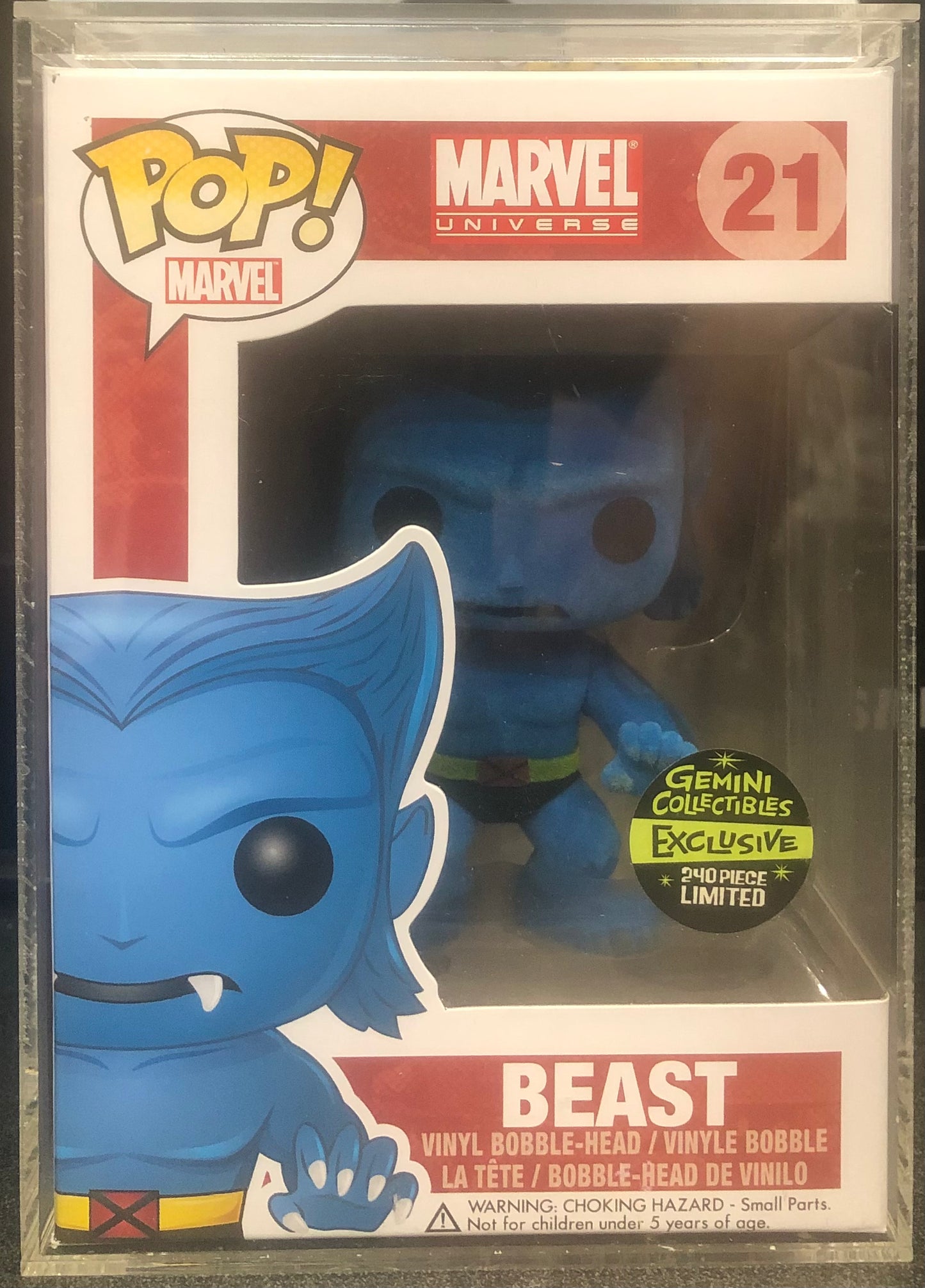 Marvel Beast Flocked Gemini Collectibles Exclusive 240 Piece Limited Pop Vinyl