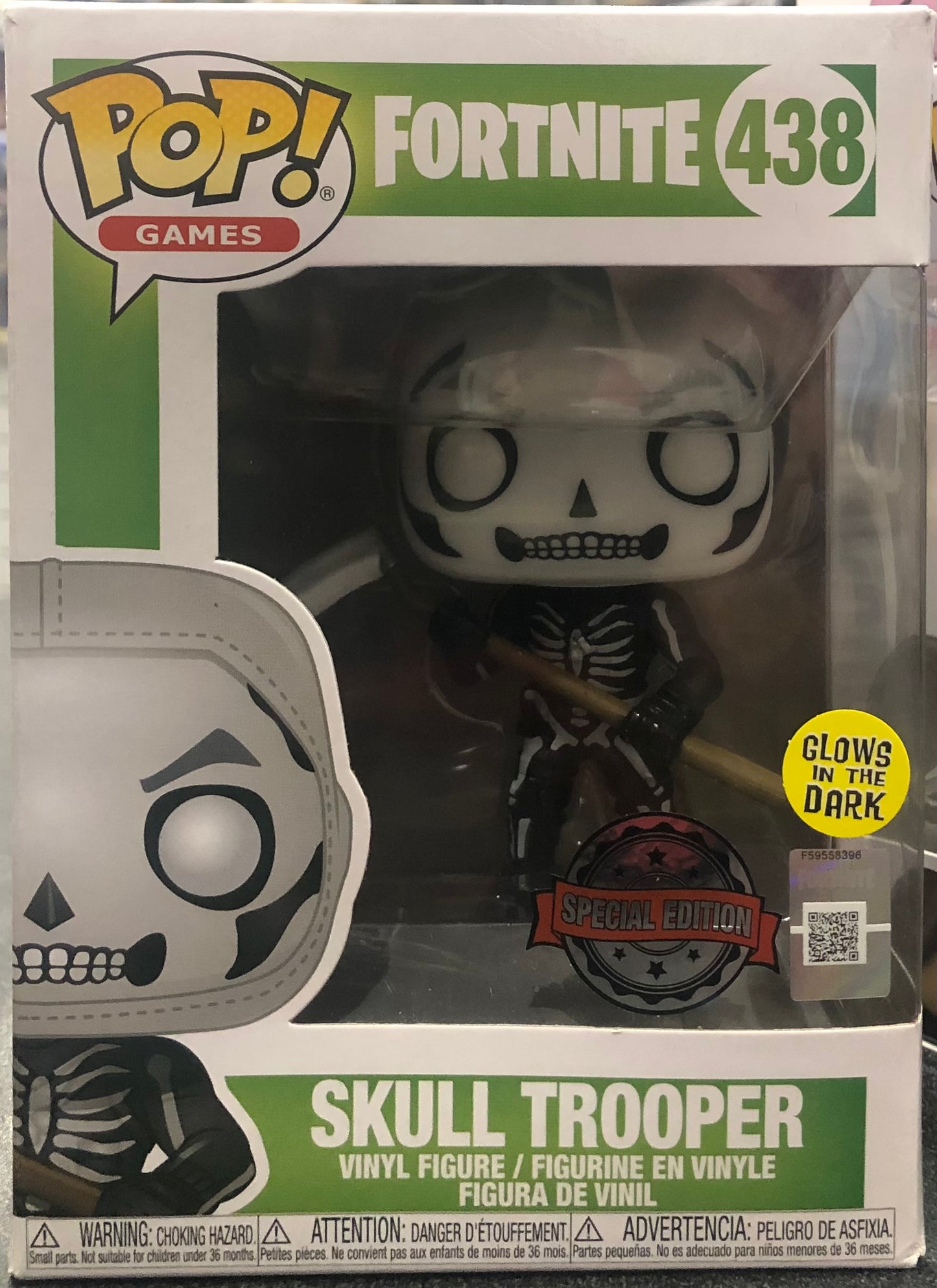 Fortnite - Skull Trooper Glow Pop! Vinyl
