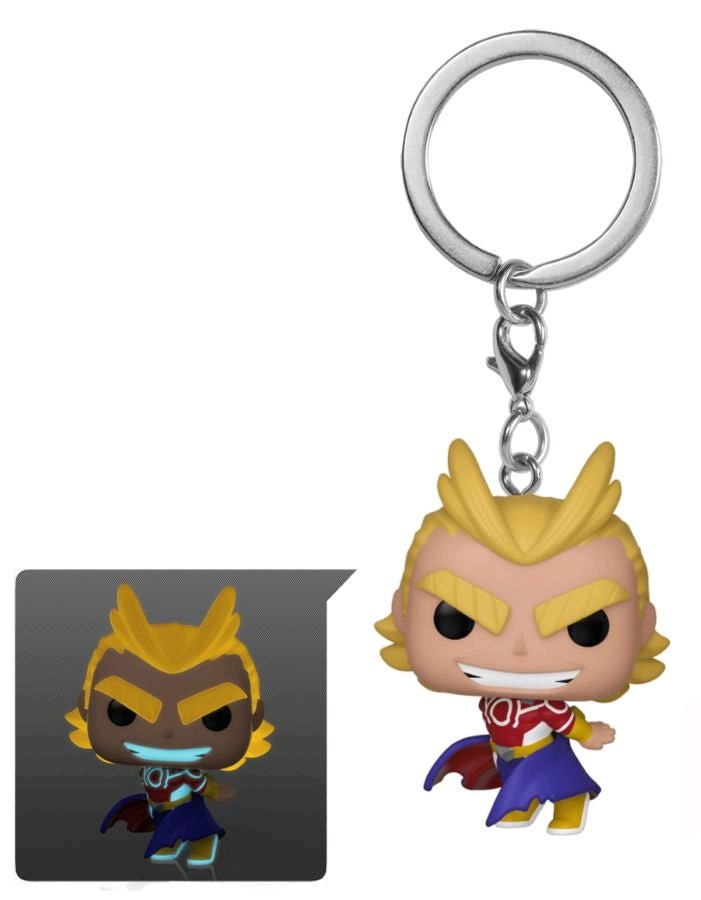 My Hero Academia - All Might Silver Age Glow Pocket Pop! Vinyl Keychain - Gametraders Modbury Heights