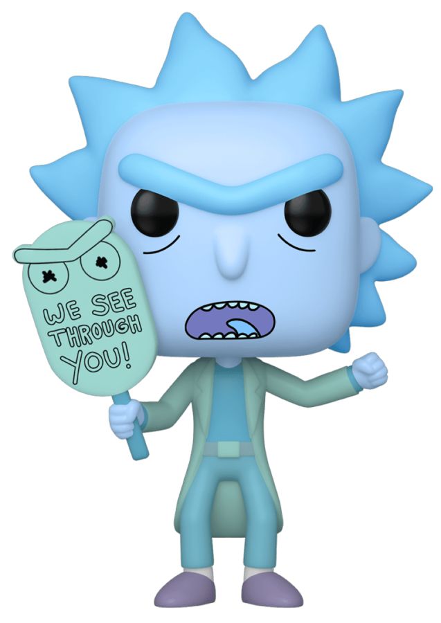 Rick & Morty - Hologram Rick (See You) Glow US Exclusive Pop! Vinyl - Gametraders Modbury Heights