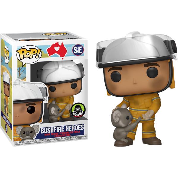 RSPCA National Bushfire Appeal - Bushfire Heroes Firefighter with Koala Pop! Vinyl - Gametraders Modbury Heights
