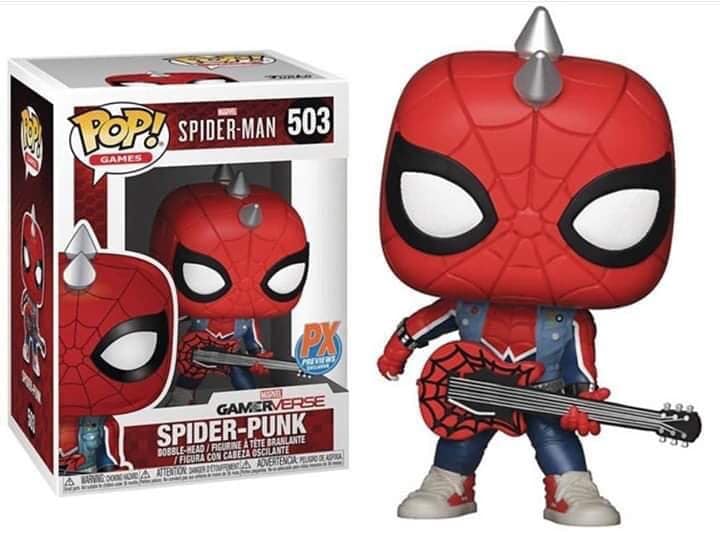 Spider - Man (Video Game 2018) - Spider - Punk US Exclusive Pop! Vinyl - Gametraders Modbury Heights