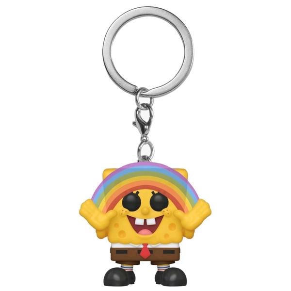Spongebob SquarePants - Spongebob with Rainbow US Exclusive Pocket Pop! Vinyl Keychain - Gametraders Modbury Heights
