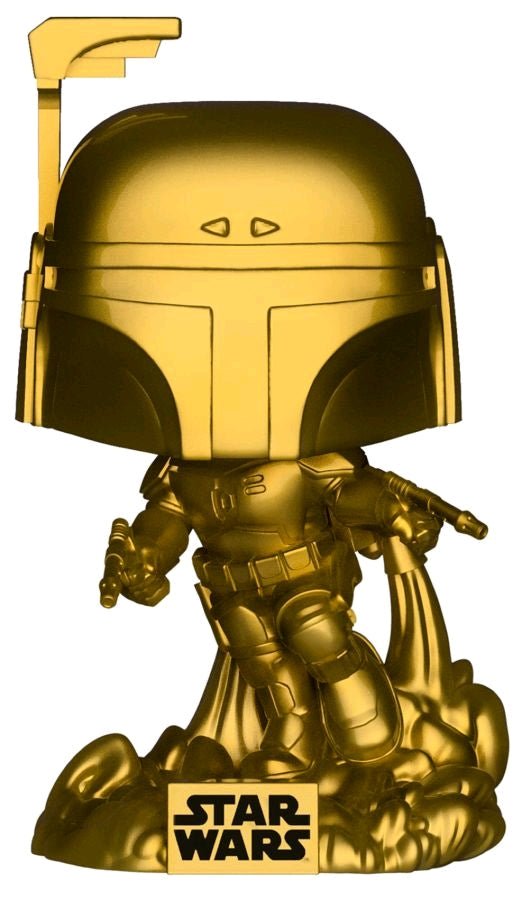 Star Wars - Jango Fett Gold Metallic US Exclusive Pop! Vinyl - Gametraders Modbury Heights