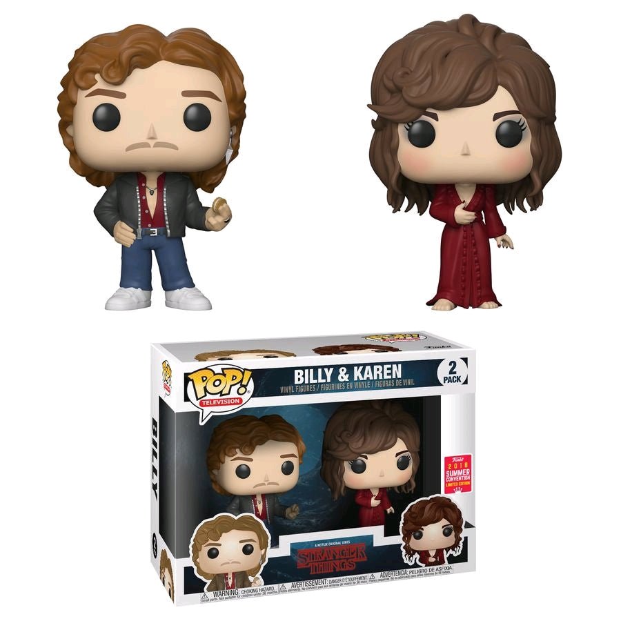 Stranger Things - Billy & Karen SDCC 2018 US Exclusive Pop! Vinyl 2pk - Gametraders Modbury Heights