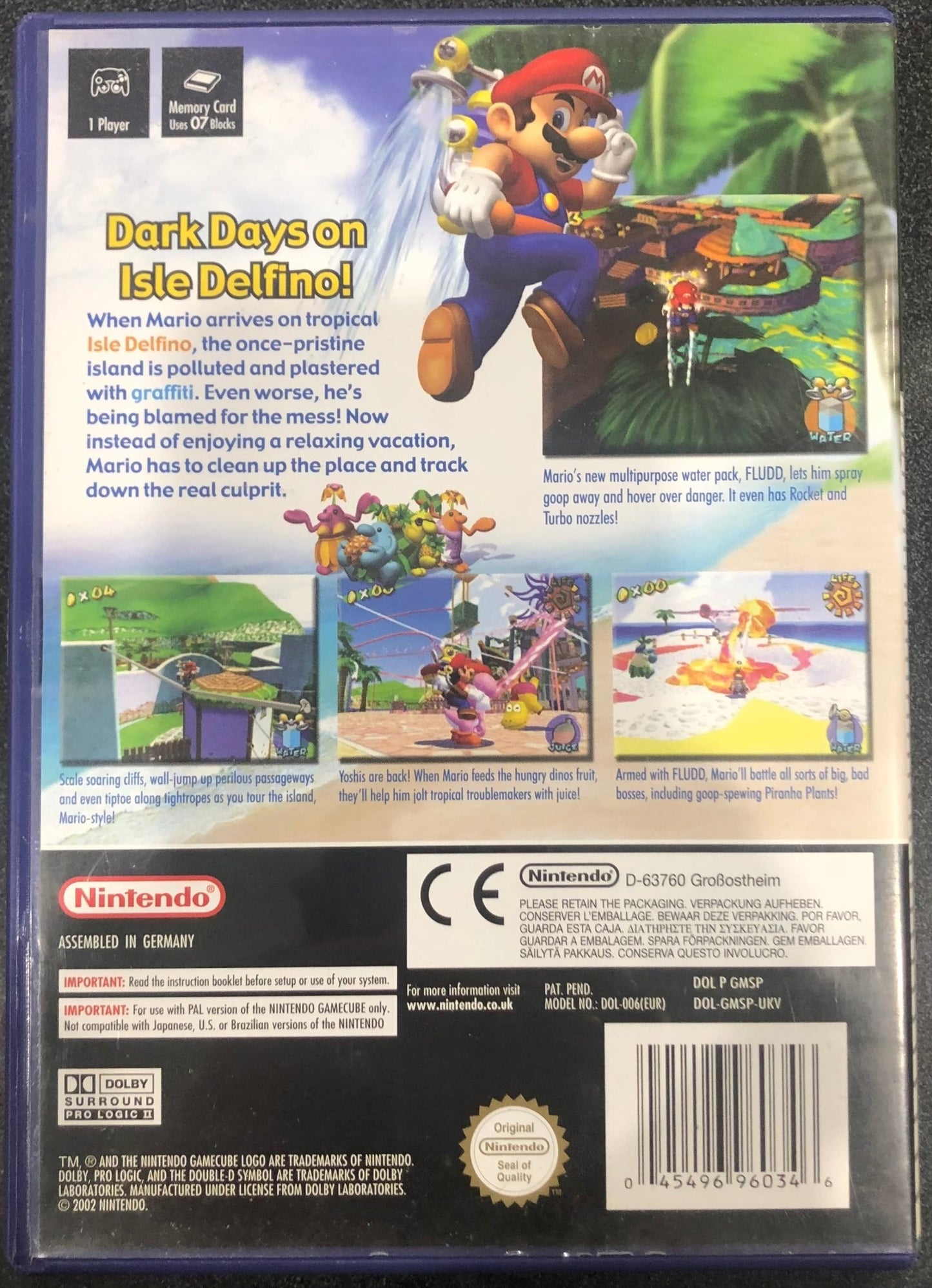 Super Mario Sunshine Gamecube - Gametraders Modbury Heights