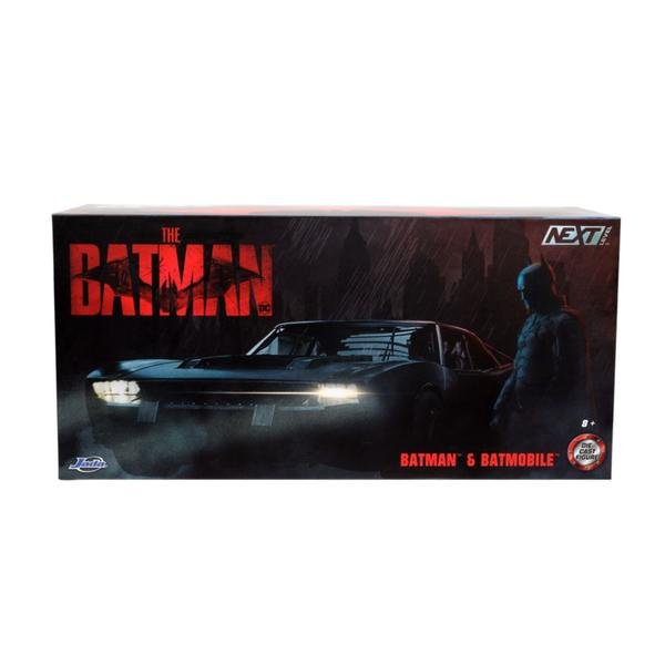 The Batman - Batmobile Chrome Black SDCC 2022 US Exclusive 1:24 Scale with Batman SD22 - Gametraders Modbury Heights