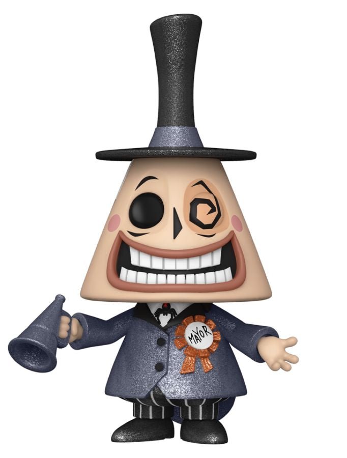 The Nightmare Before Christmas - Mayor w/Megaphone US Exc Diamond Glitter Pop! Vinyl - Gametraders Modbury Heights
