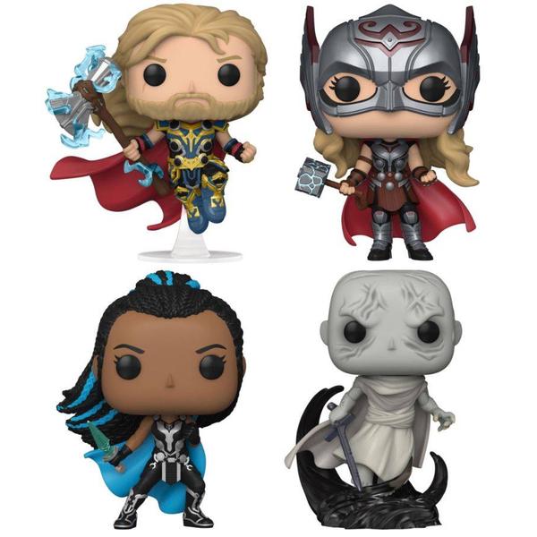 Thor 4: Love and Thunder - Thor, Mighty Thor, Valkyrie & Gorr US Exclusive Pop! 4 - Pack - Gametraders Modbury Heights