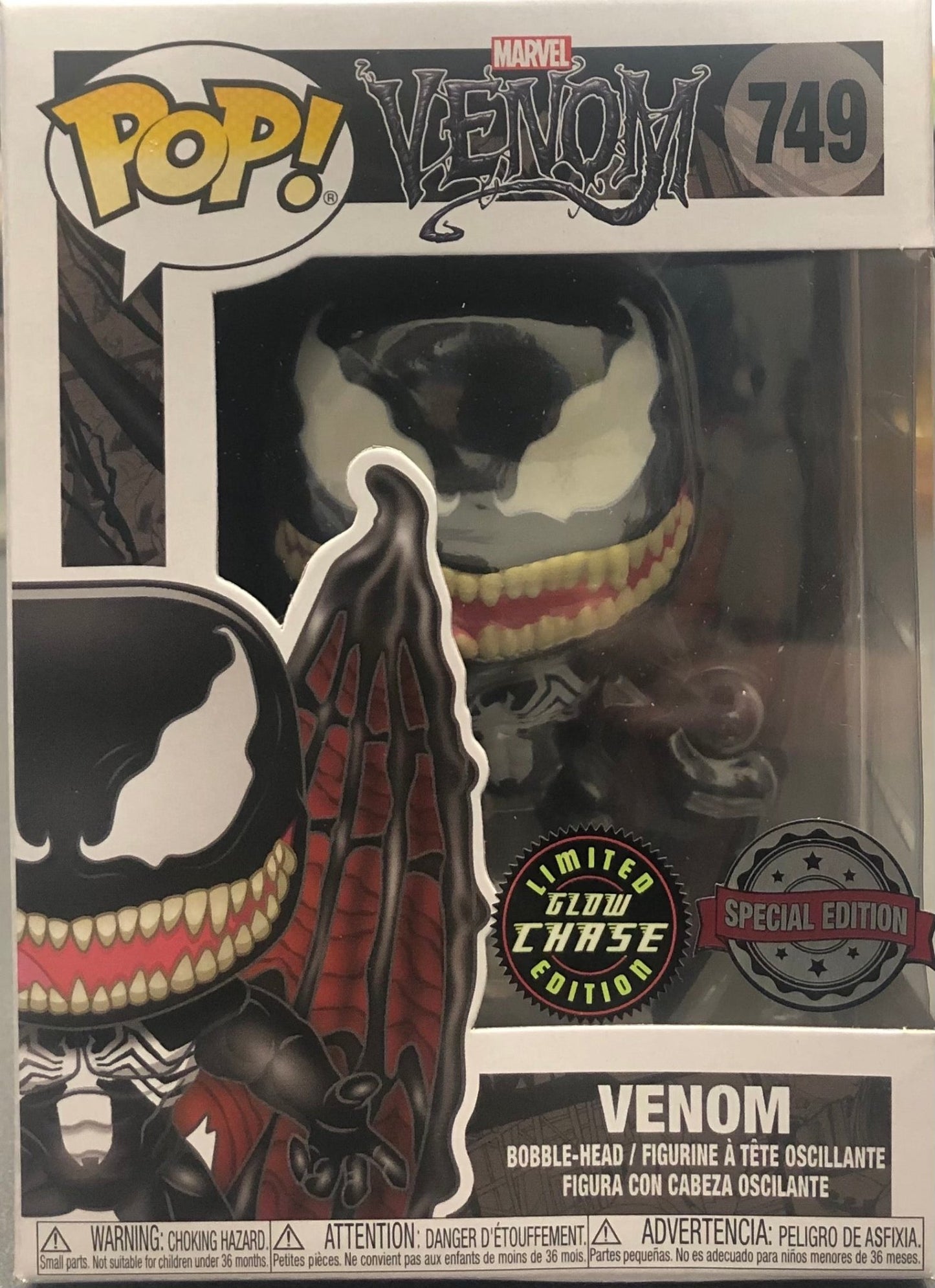 Venom - Venom with Wings US Exclusive Pop! Vinyl Glow Chase - Gametraders Modbury Heights