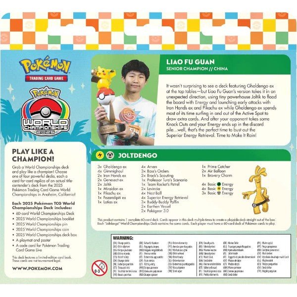 2025 Pokemon TCG World Championships Deck - Gametraders Modbury Heights