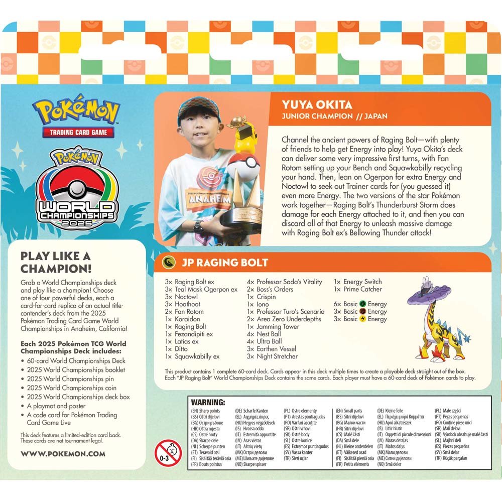 2025 Pokemon TCG World Championships Deck - Gametraders Modbury Heights