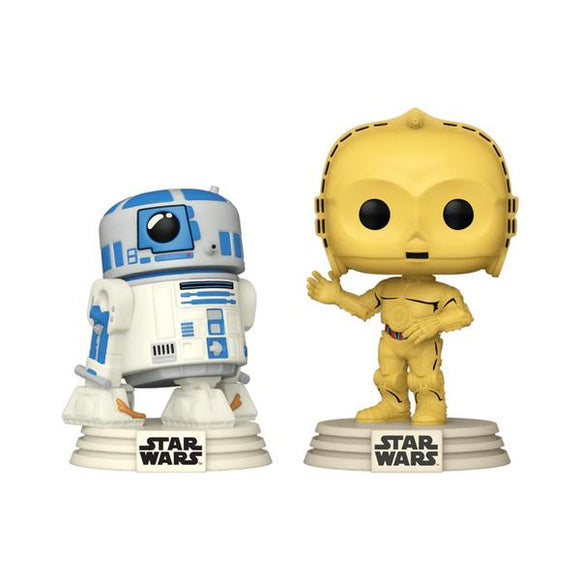 Star Wars: D100 - R2-D2 & C-3PO Retro Reimagined US Exclusive Pop! Vinyl 2-Pack