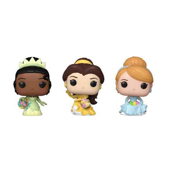 Disney - Cinderella, Belle, Tiana Carrot Pocket Pop! Vinyl 3-Pack