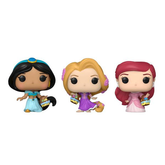 Disney - Rapunzel, Ariel, Jasmine Carrot Pocket Pop! Vinyl 3-Pack