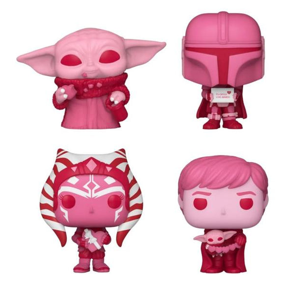 Star Wars: Valentines 2024 - Pink US Exclusive Pocket Pop! Vinyl 4-Pack Heart Box