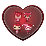 DC Comics: Valentines 2024 - Pink US Exclusive Pocket Pop! Vinyl 4-Pack Heart Box