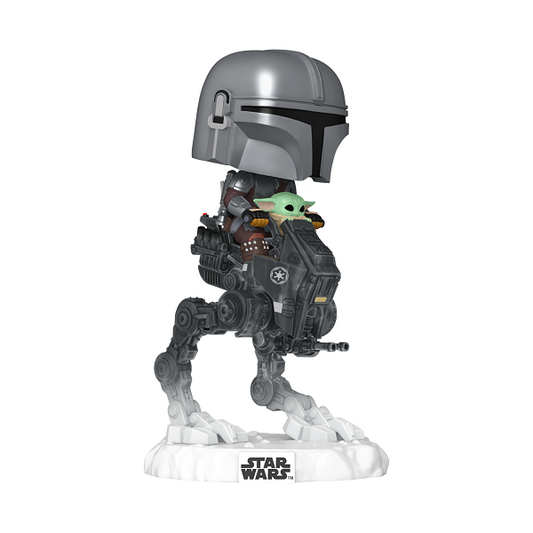 *Pre-order* Mandalorian & Grogu (2026) – Mandalorian w/Grogu on AT-RT Pop! Ride (ETA March)