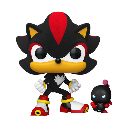 *Pre-order* Sonic - Shadow w/Dark Chao (Flocked) Pop! Vinyl (ETA March)