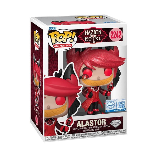*Pre-order* Hazbin Hotel - Alastor US Exclusive Diamond Glitter Pop! Vinyl (ETA December)