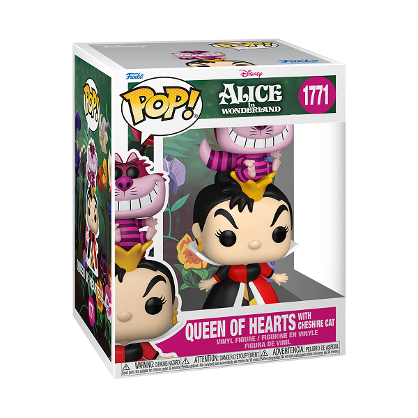*Pre-order* Alice In Wonderland (1951) - Queen of Hearts w/Cheshire Cat Pop! Premium (ETA July)