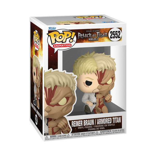 *Pre-order* Attack on Titan - Armour Titan/Reiner Split Pop! Vinyl (ETA October)