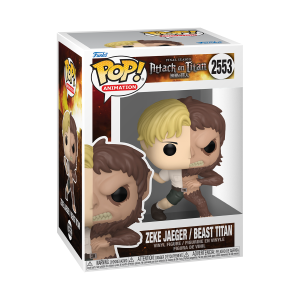 *Pre-order* Attack on Titan - Beast Titan/Zeke Split Pop! Vinyl (ETA October)
