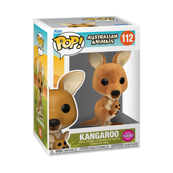 Australian Animals - Kangaroo Flocked Pop! Vinyl