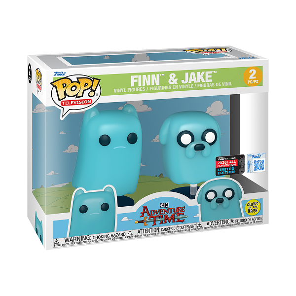 *Pre-order* Adventure Time - Ghost Finn & Ghost Jake 2026 NYCC Exclusive Pop! 2PK (ETA October)