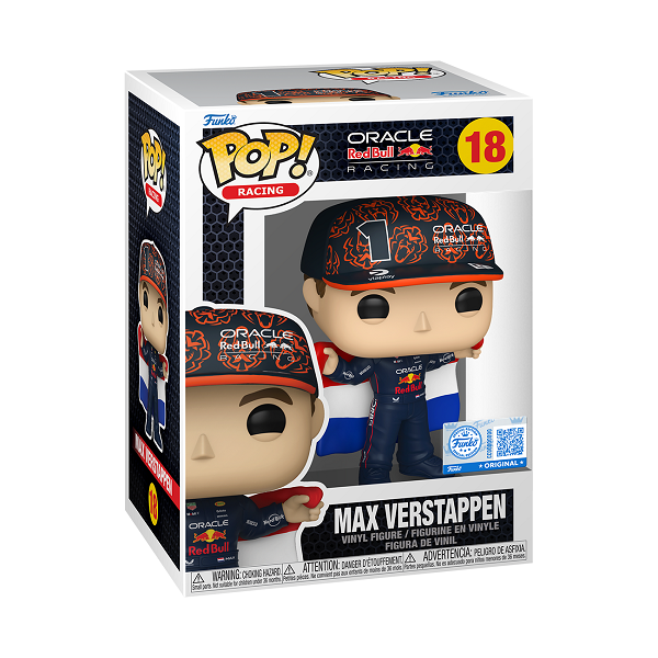 *Pre-order* Formula 1: Red Bull - Max Verstappen w/Flag Pop! Vinyl (ETA August)