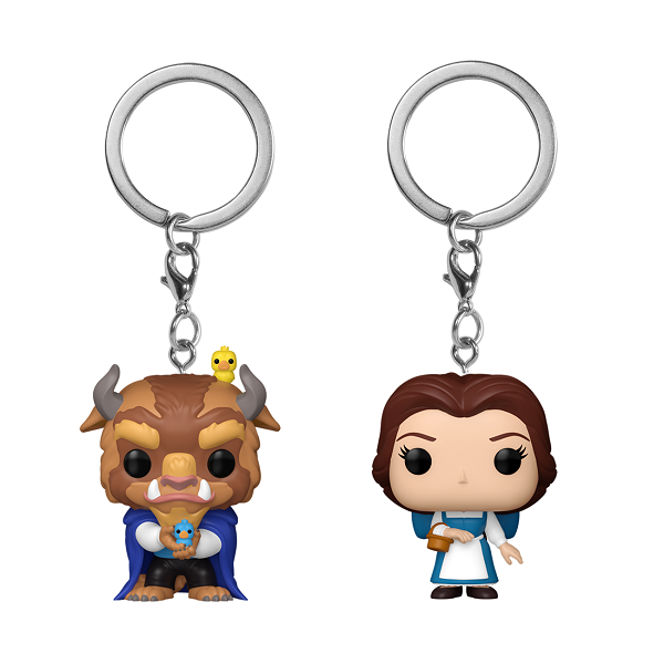*Pre-order* Beauty & The Beast - Belle & Beast Pop! Keychain 2pk (ETA September)