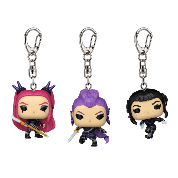*Pre-order* KPop Demon Hunters - Huntrix Pop! Keychain 3pk (ETA December)