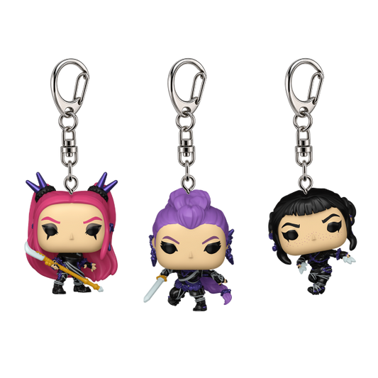 *Pre-order* KPop Demon Hunters - Huntrix Pop! Keychain 3pk (ETA December)