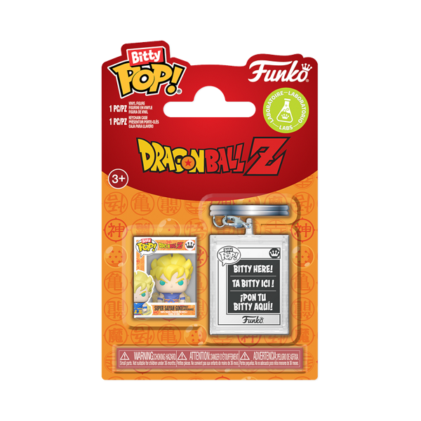 *Pre-order* Dragon Ball Z – Super Saiyan Goku Bitty Pop! w/Keychain Case (ETA September)