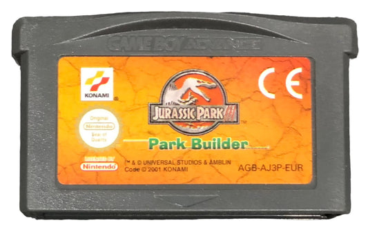 Jurassic Park 3 Park Builder Gameboy Advance