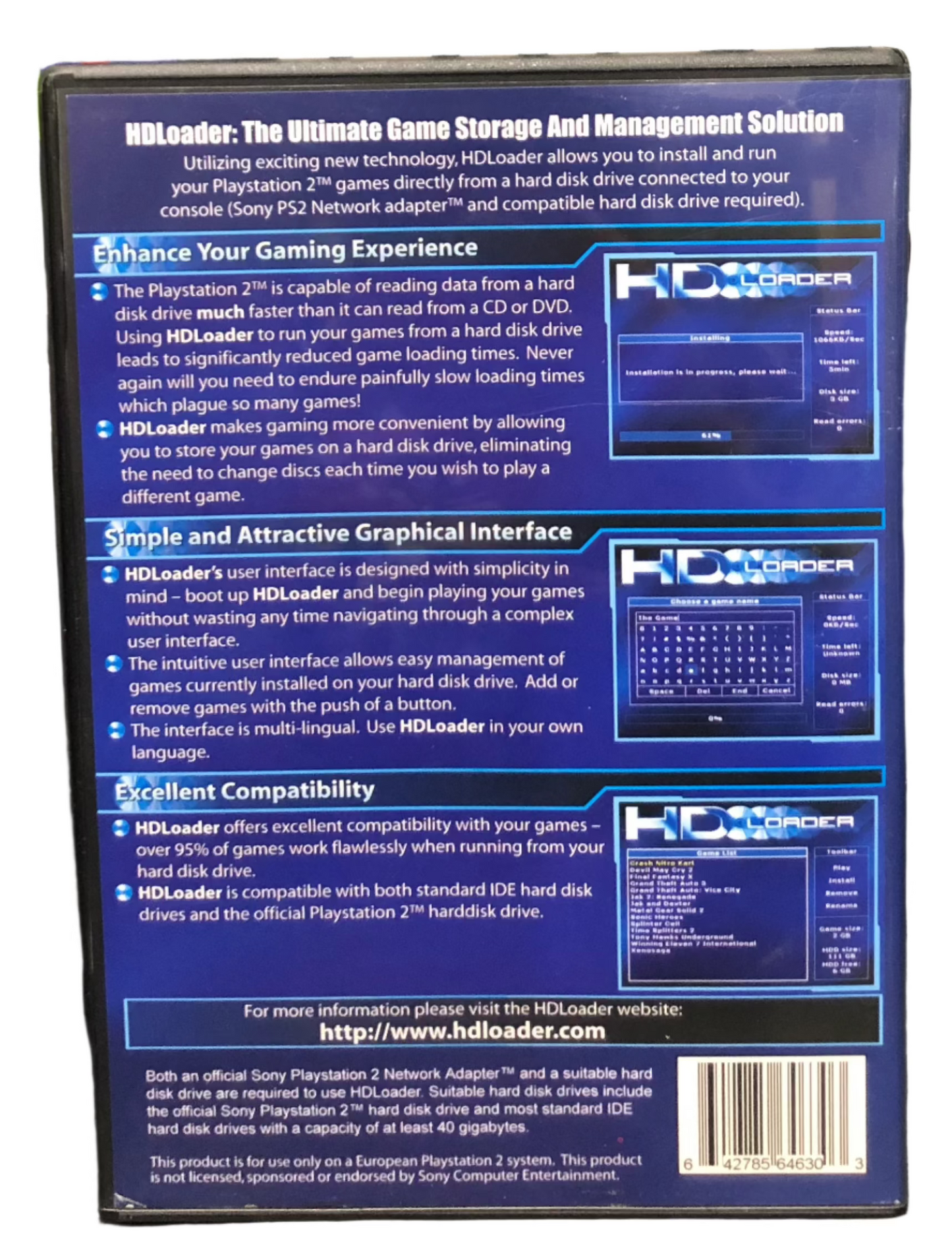 HD Loader For The Playstation 2 PS2