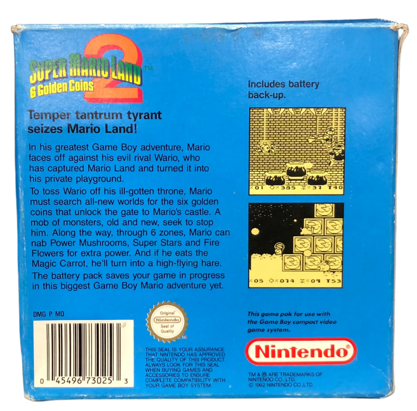 Super Mario Land 2 6 Golden Coins Boxed GB