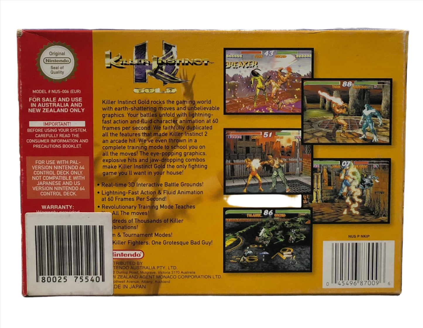 Killer Instinct Gold N64