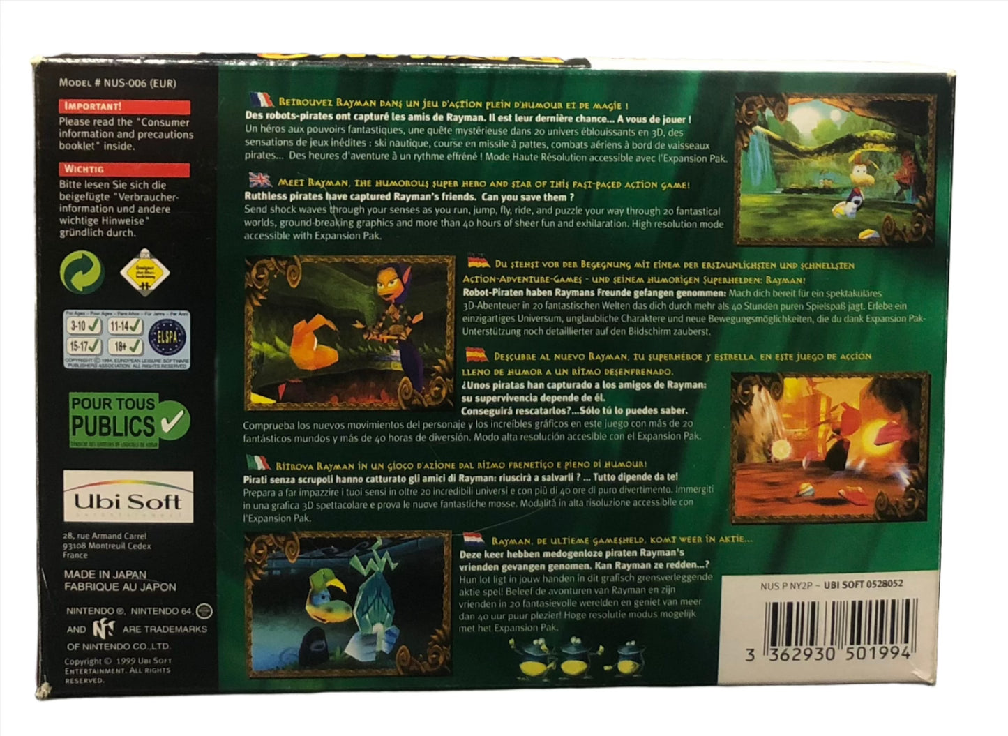 Rayman 2 The Great Escape N64